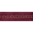 thumbnail image 2 of Vickerman 4" x 5Yd Gold Sequin Trim Chocolate Wired Ribbon, 2 of 2