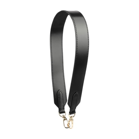 Correa de cuero para bolso Correa de hombro moderna para bolso pequeño Cartera Accesorios para bolso DIY Negro