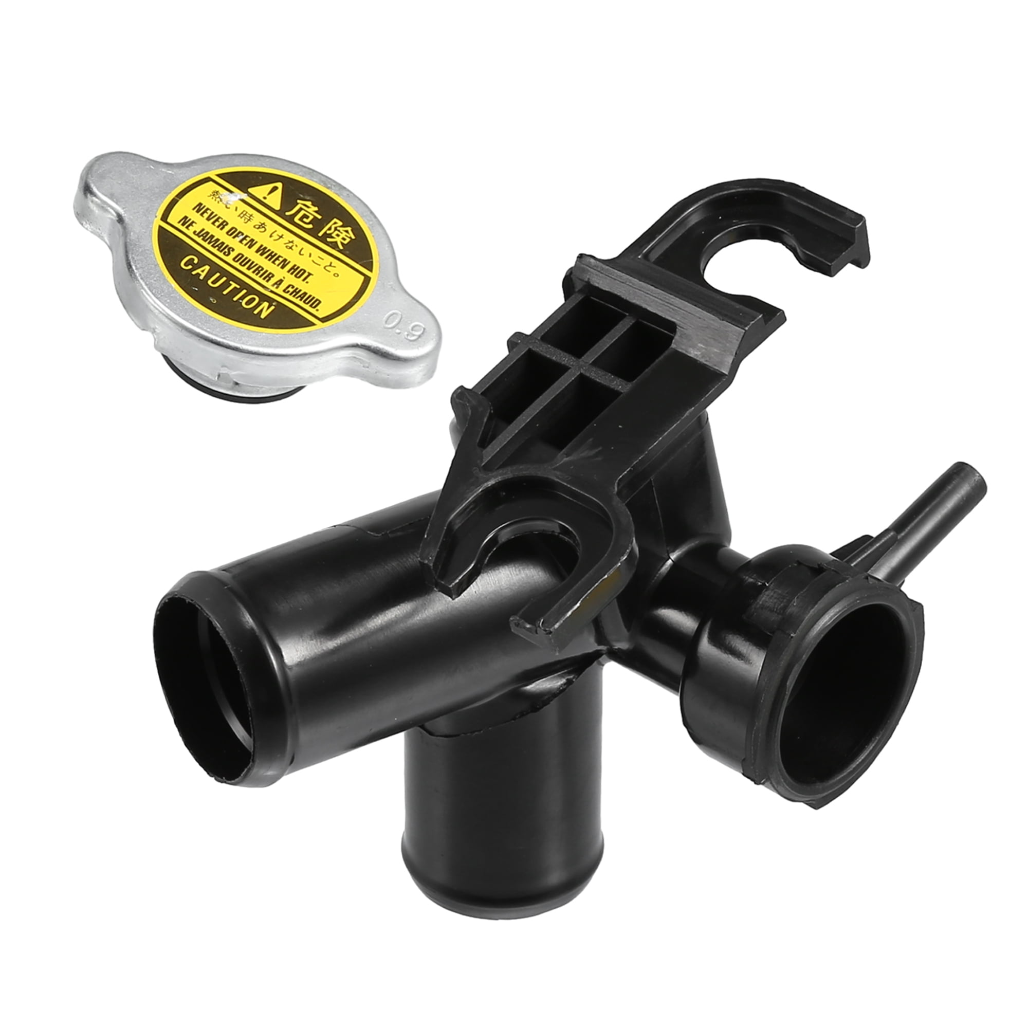Unique Bargains 1 Set No.25329 3x600 253301p000 Engine Radiator Coolant Filler Neck With Radiator Cap For Hyundai Black