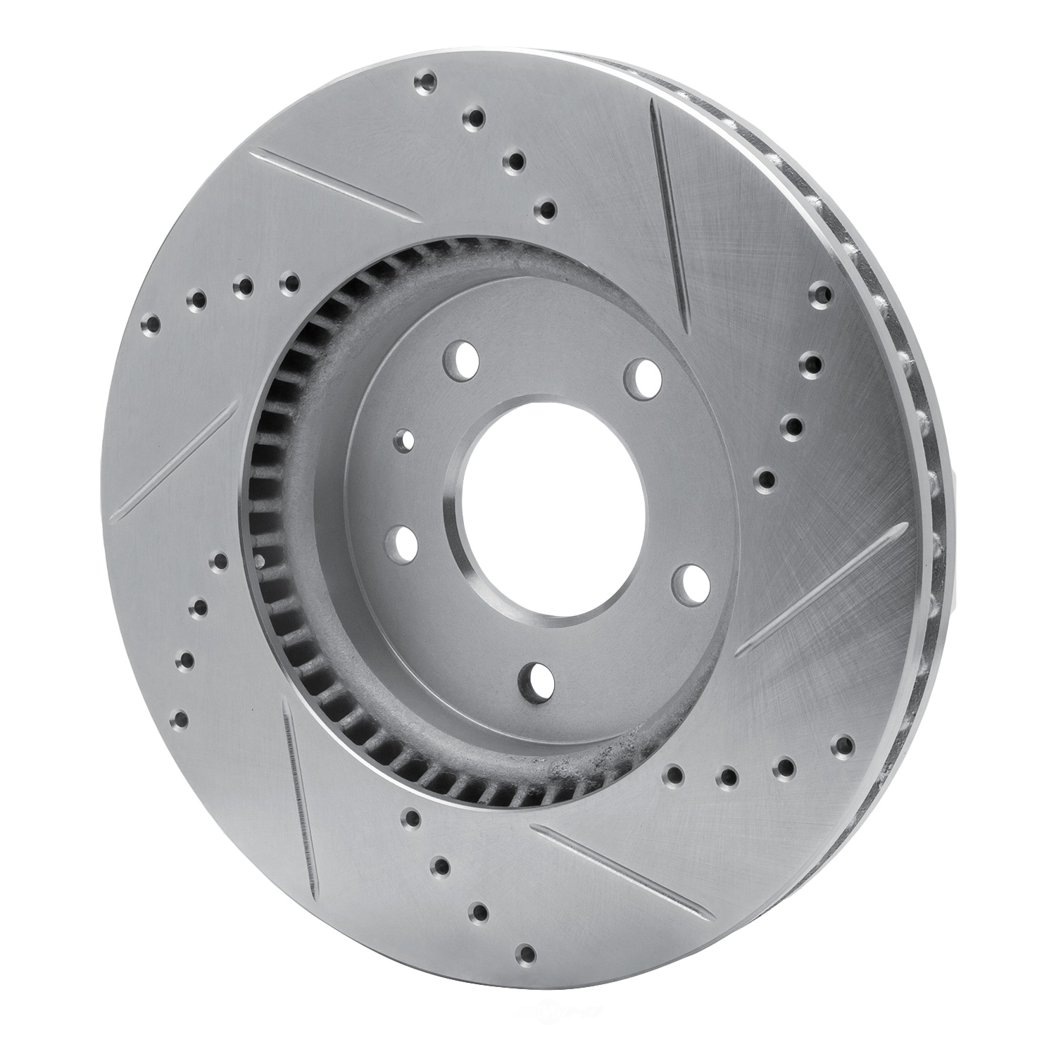 Dynamic Friction Company 631-47070L DFC Brake Rotor - Drilled And Slotted - Silver