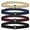 Black Beige Brown Navy, variant on 4 Pieces Women Elastic Stretch Belt Invisible No Show Waist Belt with Flat Buckle for Jeans Pants Dresses