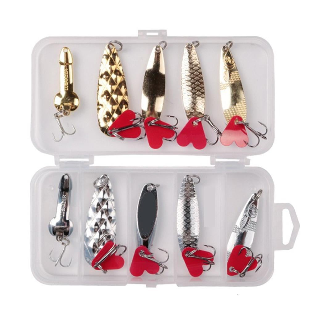WIND LAND 10Pcs Hard Steel Trebles Spinner Baits Lure Spinner Swimbait