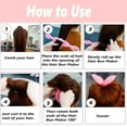 thumbnail image 3 of Barrettes Hair Bun Maker French Braiding Tool Quick Styling Accessories for Women and Girls Donut Twister Flexible Rabbit Ear Bun Maker, 3 of 3