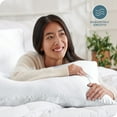 thumbnail image 2 of Bare Home Satin Body Pillowcase - Luxury Pillowcase - Soft and Smooth - Breathable - Zipper Closure, White, 2 of 7