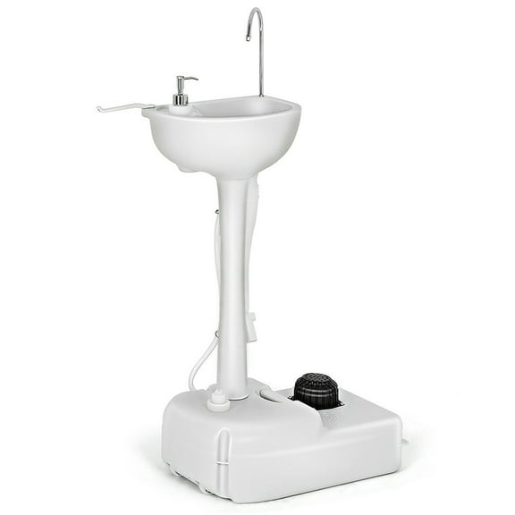 Costway 5 Gallon Portable Wash Sink  Hand Wash Basin Stand