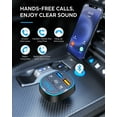 thumbnail image 5 of Car FM Transmitter, Bluetooth 5.0 Car Radio Audio Adapter with Dual USB Charging Ports, 5 of 5