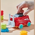 thumbnail image 3 of Tholdsy Regalos, camión de ingeniería, carretilla elevadora, pala de prensa, juguete para niños, juego de transporte de carretilla elevadora Juegos de imaginación, 3 of 6