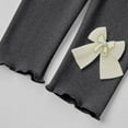 thumbnail image 5 of WRKEKC Girls Thickened Fleece-Lined Leggings with Bow Embroidery Elastic Waist Warm Winter Pants for 8 Months-7 Years Kids, 5 of 6