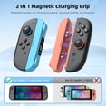 thumbnail image 3 of Mando con batería de 3700 mAh: carga rápida en 3,5 horas, pantalla LED, botones SR y SL más grandes, reproducción y carga simultáneas, compatible con el Joy-Con de Nintendo Switch 2, 3 of 8