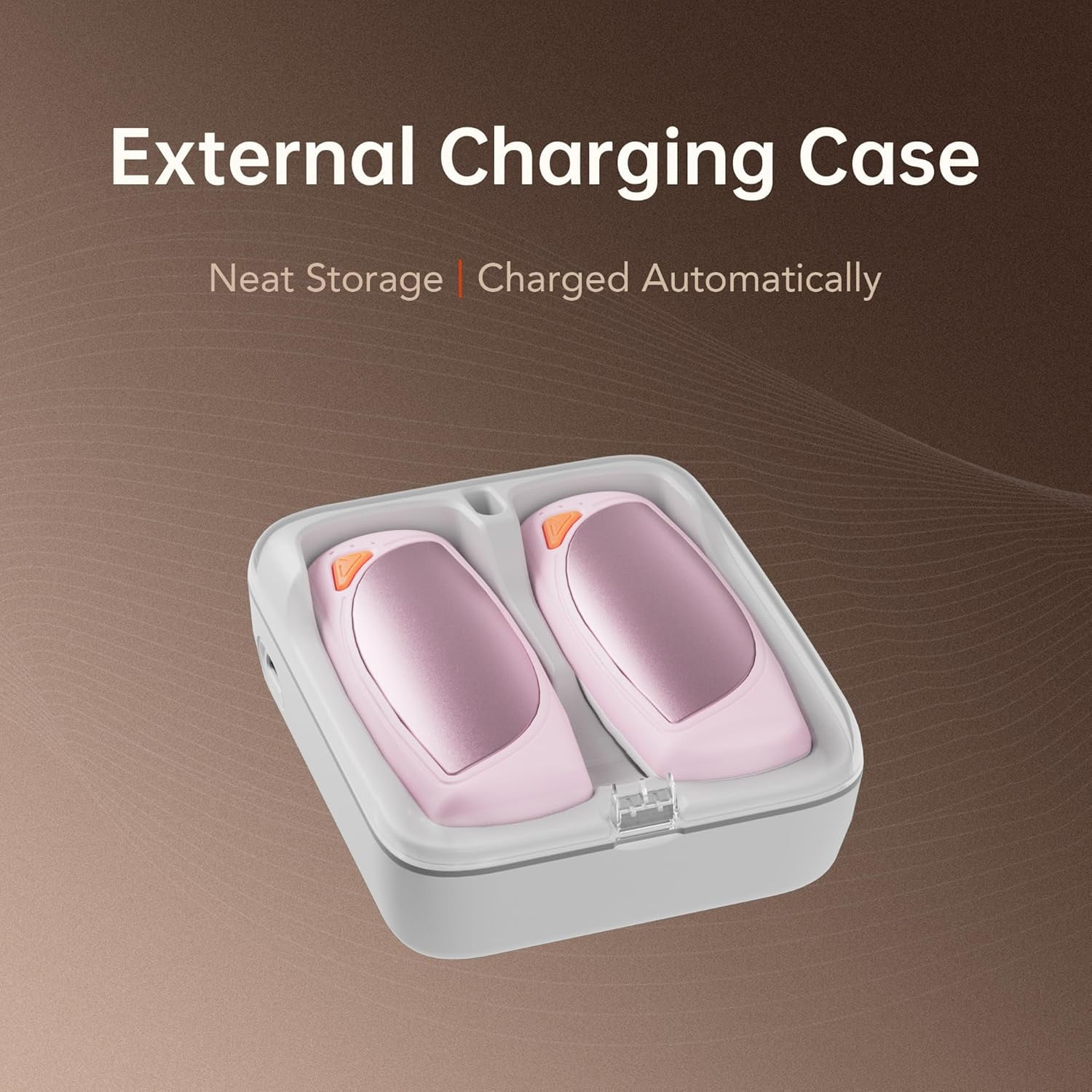 Hand Warmers Rechargeable 2 Packs, Double Sided Heating with AI Charging Case, 14000mAh Electric Hand Warmer Long Lasting, Portable Heater Gifts for Christmas,Outdoor,Camping,Hunting Gear