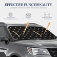 thumbnail image 4 of Vsdgher Mallards And Snowflakes Print Car Windshield Sun Shade, Reflective Sunshade Window Sunshade Sun Visor Protector Fit for Cars,Trucks,SUVs-Medium, 4 of 6