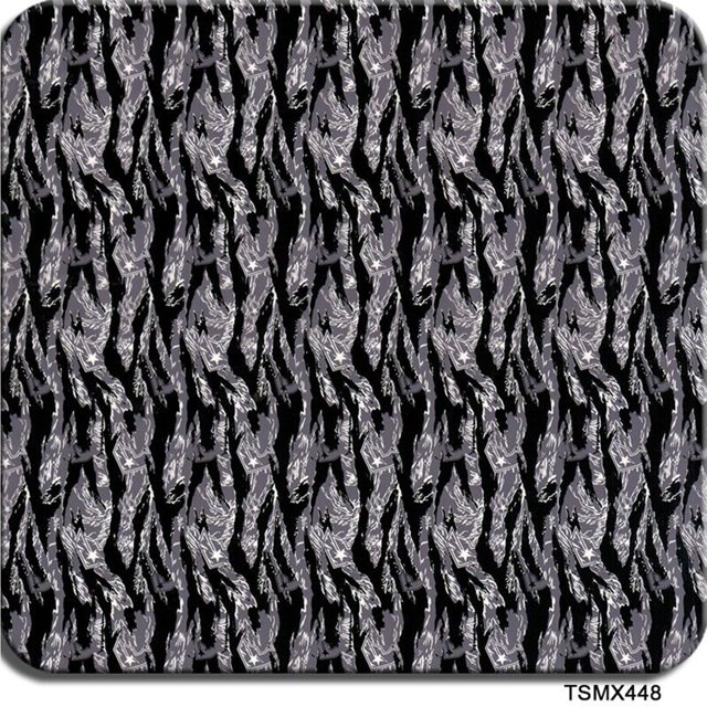Hydrographic Film, Hydro Dip Film-Industrial metal pattern-High Resolution Graphics- Water Transfer Printing FilmHydro Dipping Films - 0.5 Meter Multi-color Optional ,Easy to Use