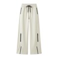thumbnail image 5 of ZZwxWA Womens Workout Sports Pants Elastic Waist Drawstring Loose Fit Trousers Stylish Running Outdoor Hiking Track Pant, 5 of 5