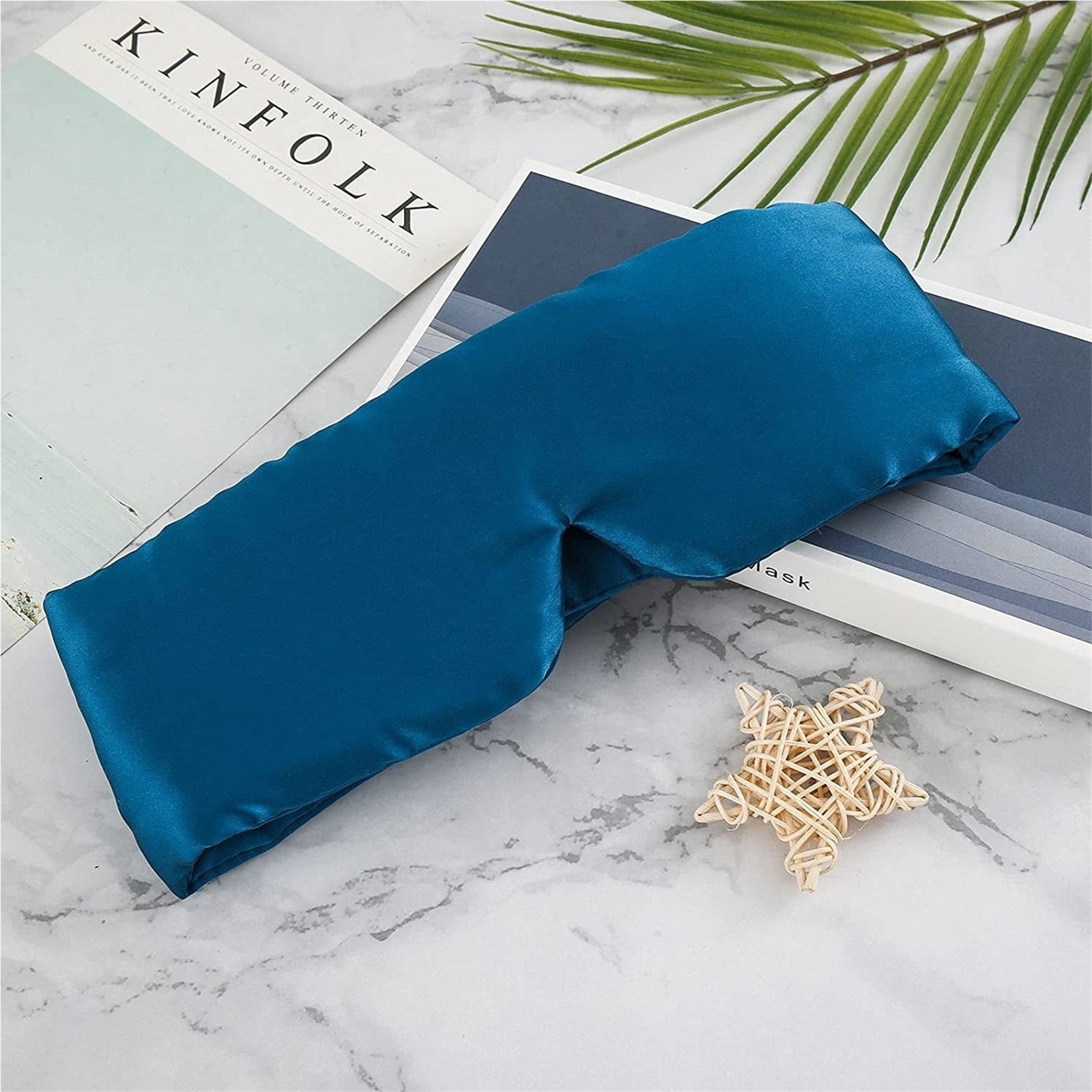 100% Mulberry Silk Sleep Mask, Large Eye Cover for Sleeping, Comfortable and Pressure-Free Sleeping Masks for Women Men, Completely Blackout