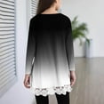 thumbnail image 5 of DxhmoneyHX Girls Tunic Tops Casual Basic Loose T-Shirt Soft Lace Trim Swing Pullover High Low Hem Long Sleeve Crewneck Blouse Tees, 5 of 7