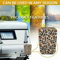thumbnail image 6 of Yuyamidu Brown Leopard Print Electric Tongue Jack Cover Universal Camper Jack Cover Protector for Outside Protection Trailer RV Electric Jack Cover with Tight Belt, 6 of 7