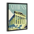 thumbnail image 4 of Stupell Industries Athens City Landmark Buildings & Architecture Painting Black Floater Framed Canvas Art Print Wall Art, 25 x 31, 4 of 10