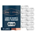 thumbnail image 2 of King C. Gillette Double-Edge Safety Razor Refill blades for better control, 10 count, 2 of 16