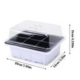 thumbnail image 3 of Lksixu Seed Starter Tray, 6-Cell Plastic Germination Growing Trays with Humidity Dome and Base, Reusable Plant Seed Germination Kit with Drainage Hole Germination Box for Indoor Greenhouse Garden, 3 of 9
