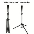 thumbnail image 3 of Baseball Baseball Hitting Triangle Tee with Elastic Rubber Top Adjustable Height 70-118cm Stable Triangle Base Portable for Kids & Adults, 3 of 6