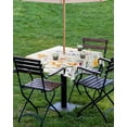 thumbnail image 4 of Outdoor Tablecloth with Umbrella Hole for Patio/Picnic/Party/Camping, Colorful Floral Waterproof Table Cloth Square Cover Washable, Farmhouse Watercolor Flowers Botanical 54"x 54", 4 of 7