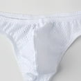 thumbnail image 3 of Mens Underwear Men's Fashion Low Waist Silk Mesh Breathable Thong Underpanties, 3 of 3