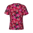 thumbnail image 6 of Vsdgher Orchids Flowers Print Men's Dry Fit Mesh Athletic Shirts Moisture Wicking Tennis T-Shirt Tops, 6 of 9