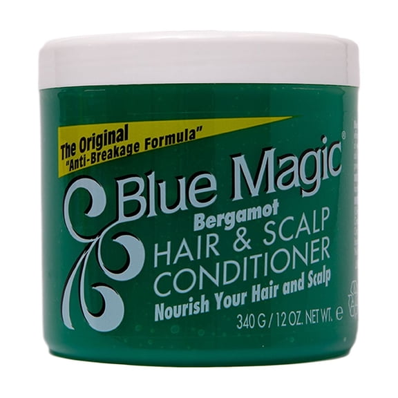 Blue Magic Bergamot Hair & Scalp Conditioner, 12 oz, Dry, Conditioning, Adult, Moisturizing