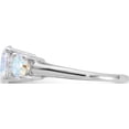 thumbnail image 3 of Sterling Silver Rhodium-Plated Iridescent Cz 3-Stone Ringsize 6 (Width 1.4 To 2.6) - Jbsp, 3 of 5