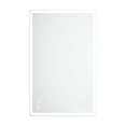 thumbnail image 1 of Graflsoa Modern Square LED Bathroom Mirror with Touch Control, Anti-Fog, IP44 Waterproof, Dimmable Light, Color Temperature Adjustment, Vertical & Horizontal Mount (70x50x4.4cm) - Model, 1 of 6