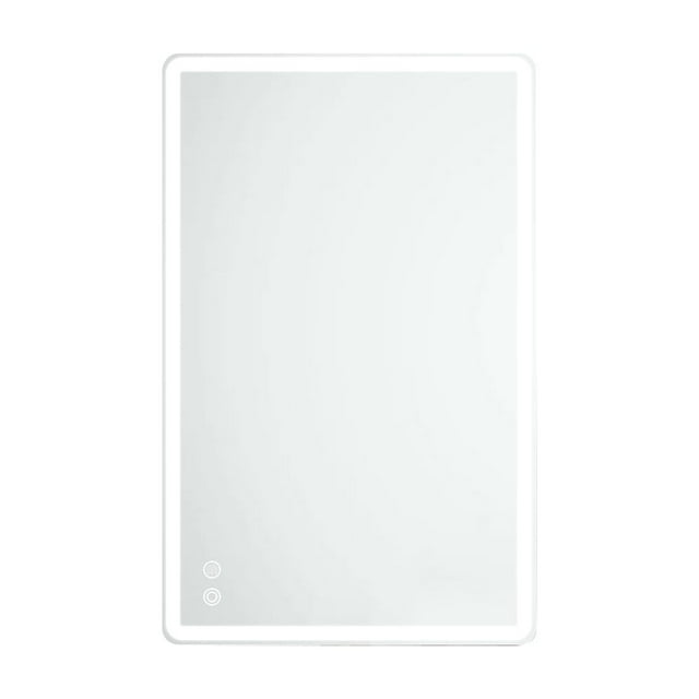 Graflsoa Miroir de Salle de Bain Moderne Carré à LED avec Contrôle Tactile, Anti-Buée, Étanche IP44, Lumière Dimmable, Réglage de la Température de Couleur, Montage Vertical et Horizontal (70x50x4.4cm) - Modèle