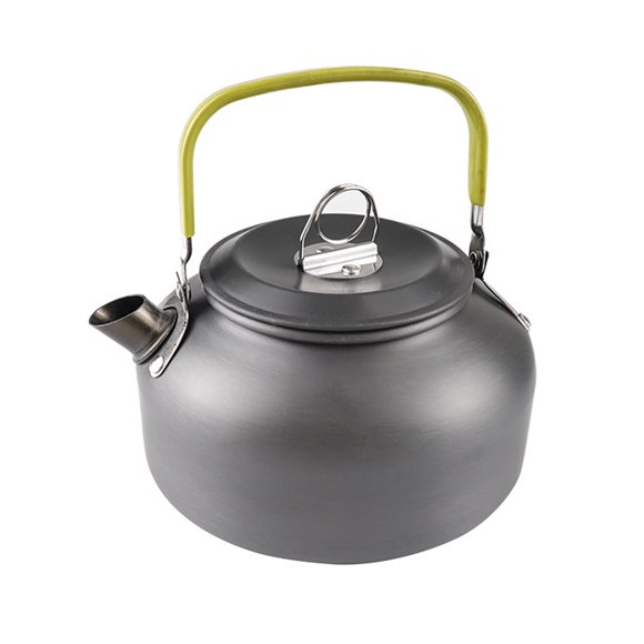 Camping Cookware Kit Kitchen Tableware with Backpack Campfire Pot Pan Folding Handle Hiking Picnic Traveling Fishing Backpacking Cooking Supplies Green