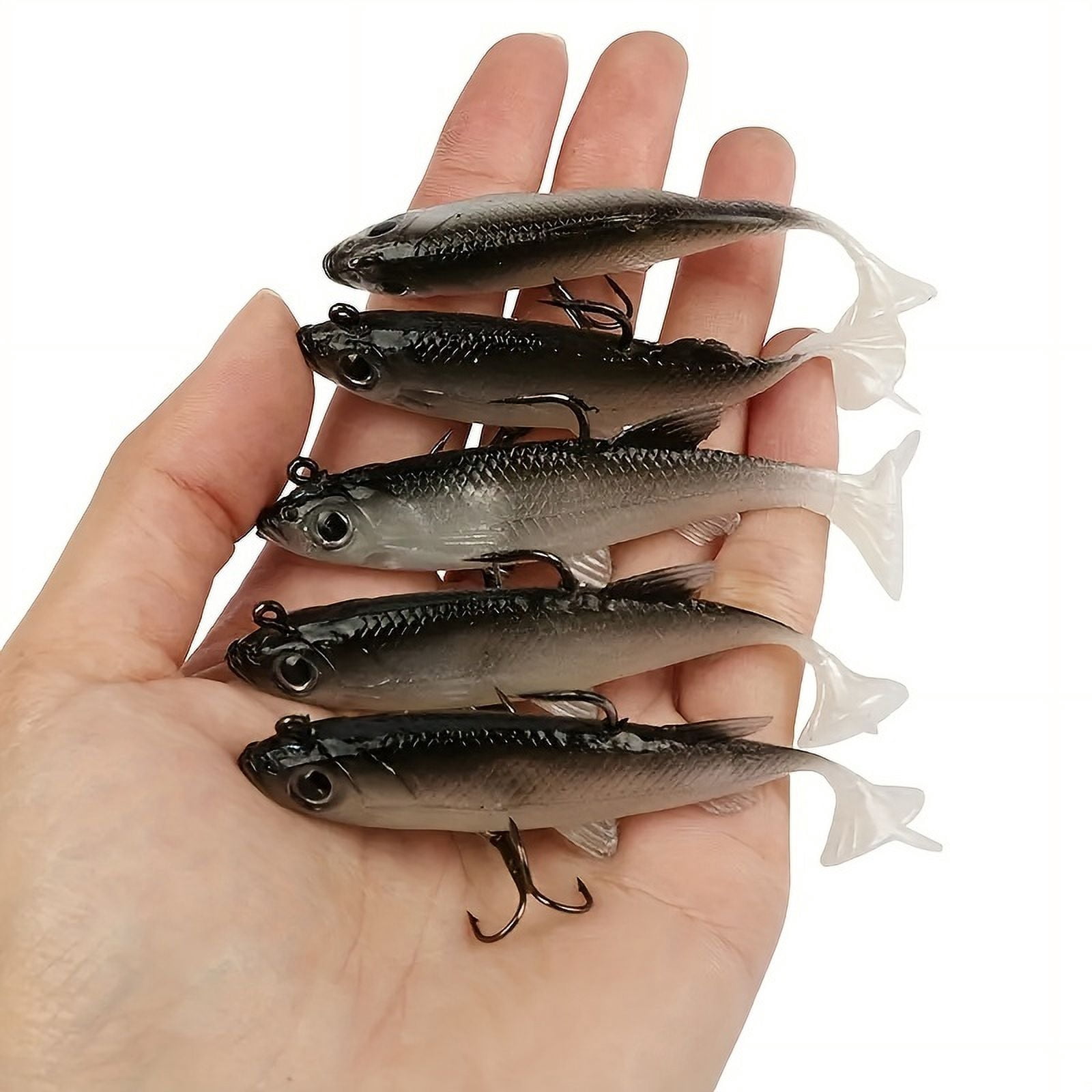 5pc Soft Fishing Lure: Lead-Coated Bionic Soft Bait for Fresh & Saltwater Fishing!