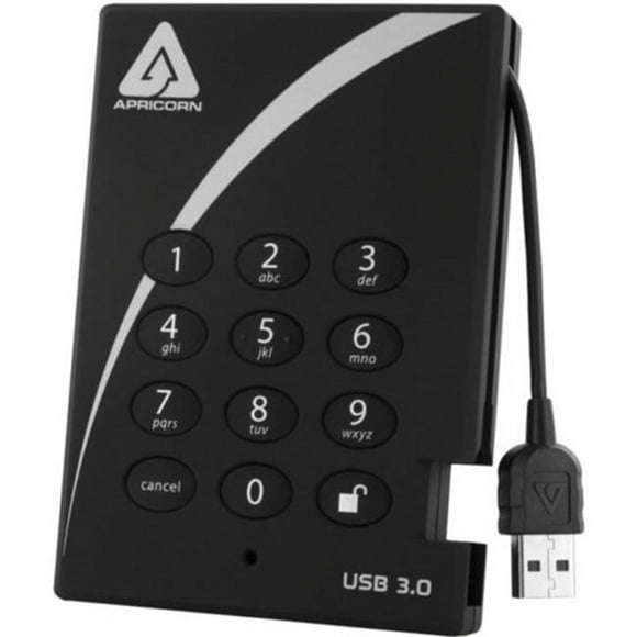 Apricorn A25-3PL256-500 500 GB Cadenas AES-xts Sécurisé USB 3.0