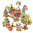 thumbnail image 2 of jifeng 50PCs Mixed Christmas Pattern Sewing Wood Buttons DIY Scrapbooking Ornaments, 2 of 9