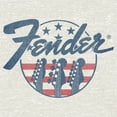 thumbnail image 2 of Women's Fender Stars and Stripes Logo  Graphic Tee Oatmeal X Small, 2 of 3
