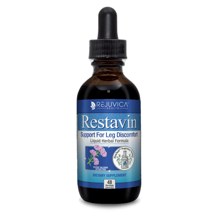 Restavin - Restless Legs Syndrome (RLS) Support, Fast, Natural Liquid (Best Treatment For Restless Legs)