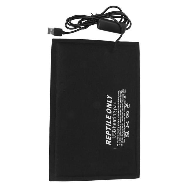 Calentador para reptiles debajo del tanque, estera calefactora para reptiles, almohadilla calefactora USB para reptiles, suministros para tanques de reptiles, experiencia incomparable