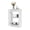 White, variant on Floor Standing WiFi Router Storage Cabinet, Ventilated Shutter Door Modem Organizer with Open Shelves & Cable Management, 19.7x9.8x11.8 in, White/Gray/Walnut
