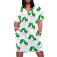 thumbnail image 1 of Vestido holgado con bolsillos, estilo coreano, para verano, 2025., 1 of 6