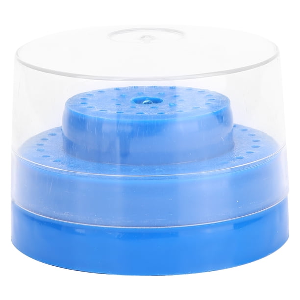 Soporte redondo para fresa, 60 ranuras para agujeros, caja para fresa dental redonda, soporte para fresa Ultra sensible