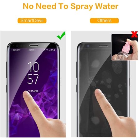 Smartdevil Screen Protector For Samsung Galaxy S9 Plus S9 Plus Screen Protector 2 Pack Not For S9 Bubble Free Walmart Canada