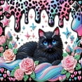 thumbnail image 1 of Kit Con Forma Especial Parcial 5D DIY Gato 30x30cm, 1 of 9