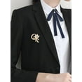 thumbnail image 3 of 1Pcs Flower Alloy Rhinestone Brooches Brooch Badge Pins for Clothing Dress Coat White DIY, 3 of 3