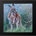thumbnail image 2 of Campbell, Robert 20x20 Black Modern Framed Museum Art Print Titled - Red Kangaroo, 2 of 5