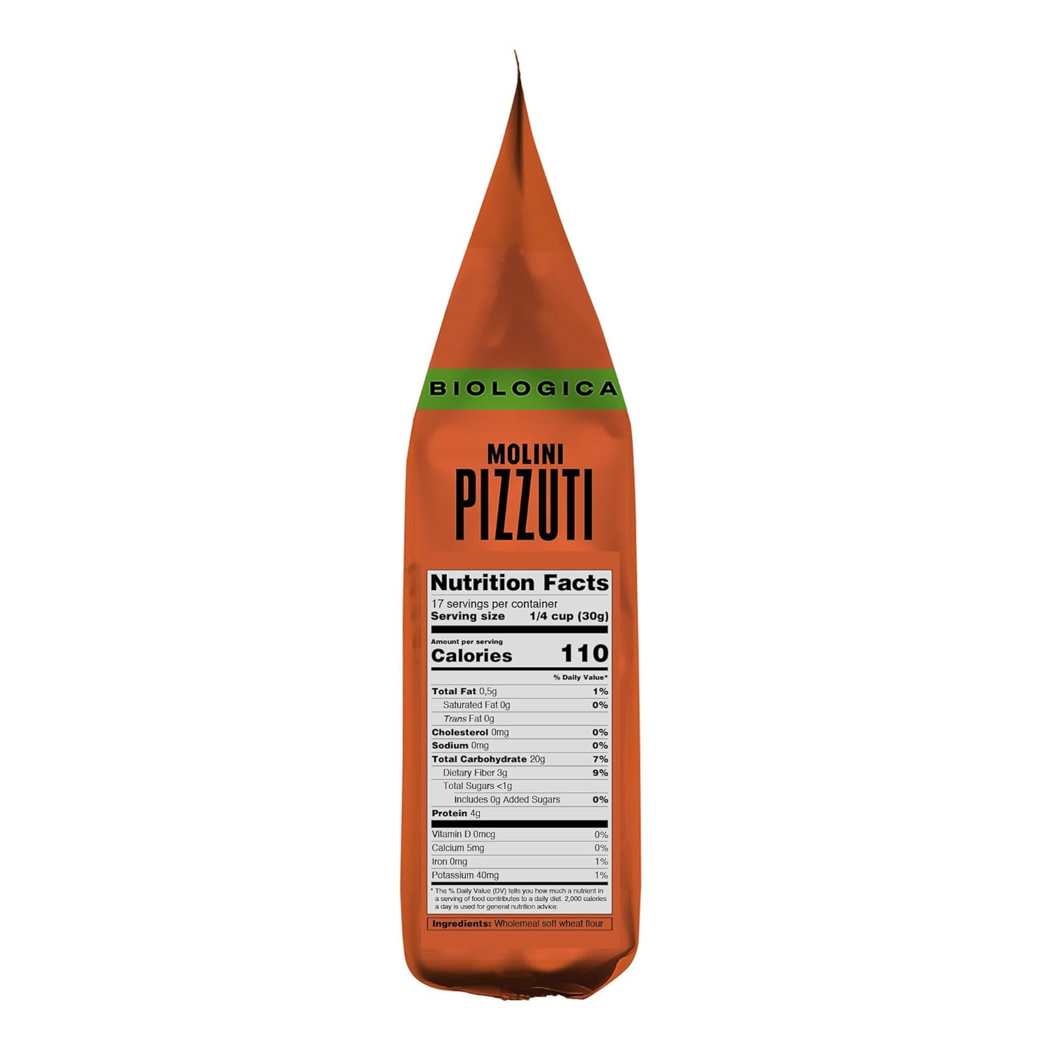 Molini Pizzuti Organic Whole Wheat Multipurpose Flour - 500GM (17oz)