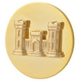 thumbnail image 3 of Army Engineer Branch Insignia Enlisted with US Insignia, 3 of 6