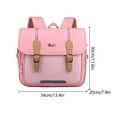 thumbnail image 3 of POINTERTECK School Bag Durable PU Students Backpack Children Daily Leisure (Purple), 3 of 7