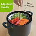 thumbnail image 3 of Prep Solutions Stainless Steel, Easy Reach 8 inch Extendable Steamer Basket, 3 of 7
