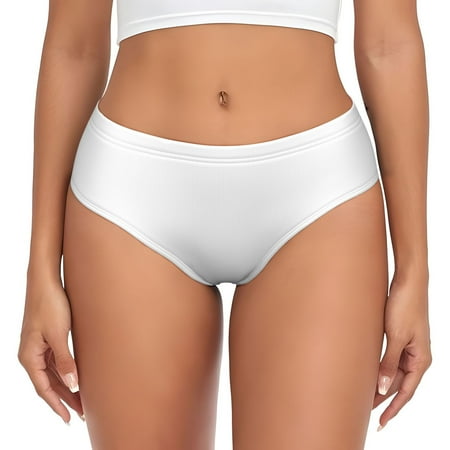 Womens Underwear - white No Show Seamless Underwear for Women  Soft Stretch Womens Panties  Hipster Ladies Panties Bikini Underwear Briefs